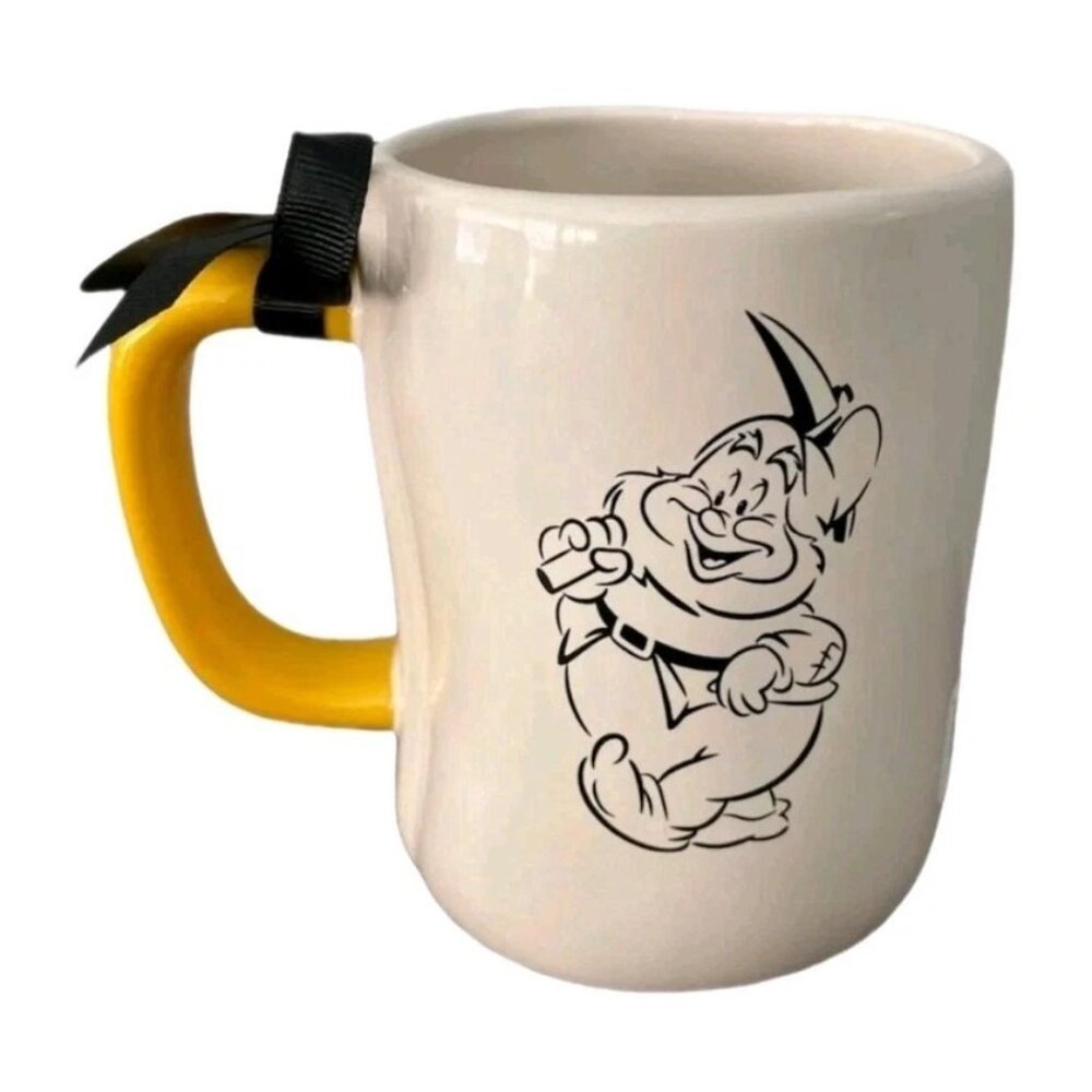 NEW Rae Dunn x Disney: Snow White and the Seven Dwarfs, HAPPY Mug. Stoneware